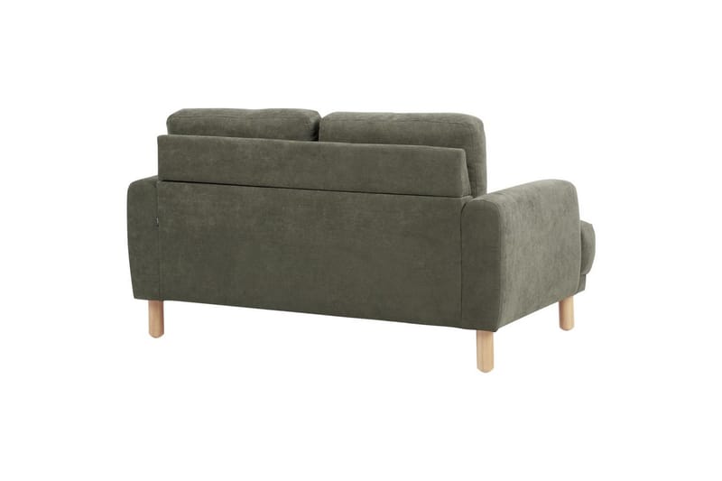2-sitssoffa Tuve Grönt, ljust trä, Manchestertyg - Grönt, ljust trä, Manchestertyg - Möbler - Soffa - 2 sits soffa
