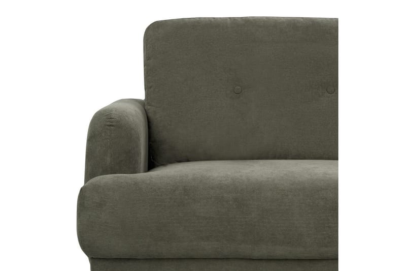 2-sitssoffa Tuve Grönt, ljust trä, Manchestertyg - Grönt, ljust trä, Manchestertyg - Möbler - Soffa - 2 sits soffa