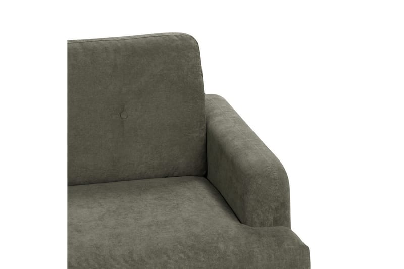 2-sitssoffa Tuve Grönt, ljust trä, Manchestertyg - Grönt, ljust trä, Manchestertyg - Möbler - Soffa - 2 sits soffa