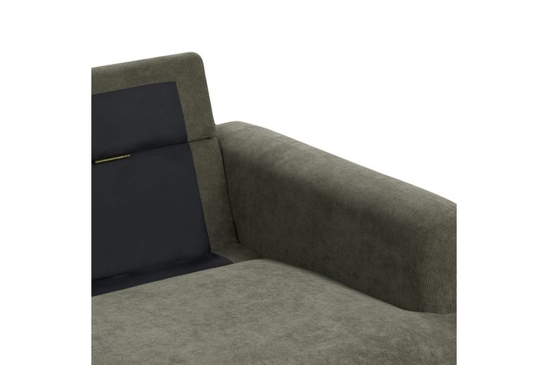 2-sitssoffa Tuve Grönt, ljust trä, Manchestertyg - Grönt, ljust trä, Manchestertyg - Möbler - Soffa - 2 sits soffa