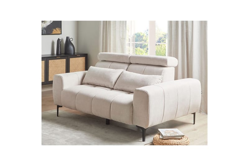 2-sitssoffa Vegamo Beige, Polyester - Beige, Polyester - Möbler - Soffa - 2 sits soffa
