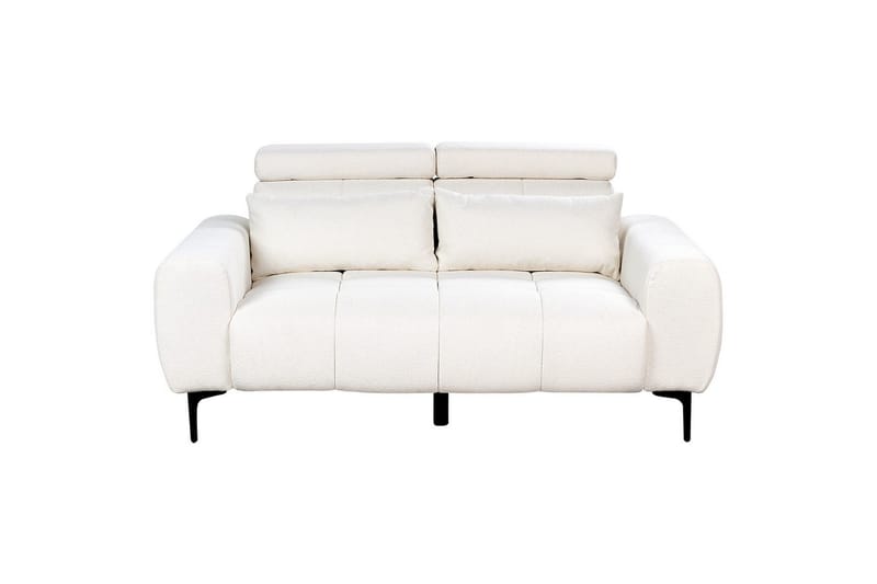 2-sitssoffa Vegamo Vit, Bouclé - Vit, Bouclé - Möbler - Soffa - 2 sits soffa