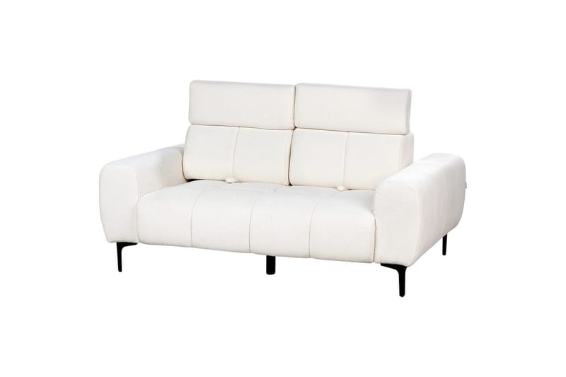 2-sitssoffa Vegamo Vit, Bouclé - Vit, Bouclé - Möbler - Soffa - 2 sits soffa