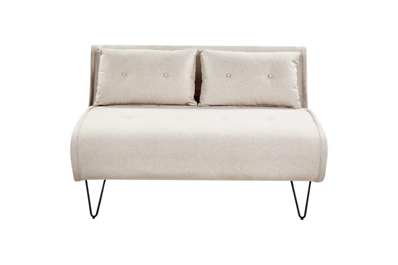 2-sitssoffa Vestfold Beige, svart - Beige, svart - Möbler - Soffa - Bäddsoffa