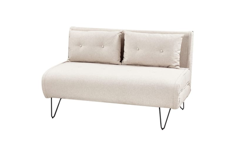 2-sitssoffa Vestfold Beige, svart - Beige, svart - Möbler - Soffa - Bäddsoffa