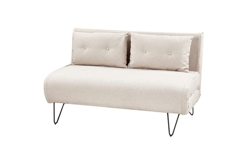 2-sitssoffa Vestfold Beige, svart - Beige - Möbler - Soffa - Bäddsoffa