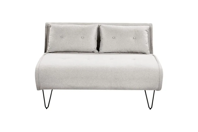 2-sitssoffa Vestfold Grå, svart - Grå, svart - Möbler - Soffa - Bäddsoffa