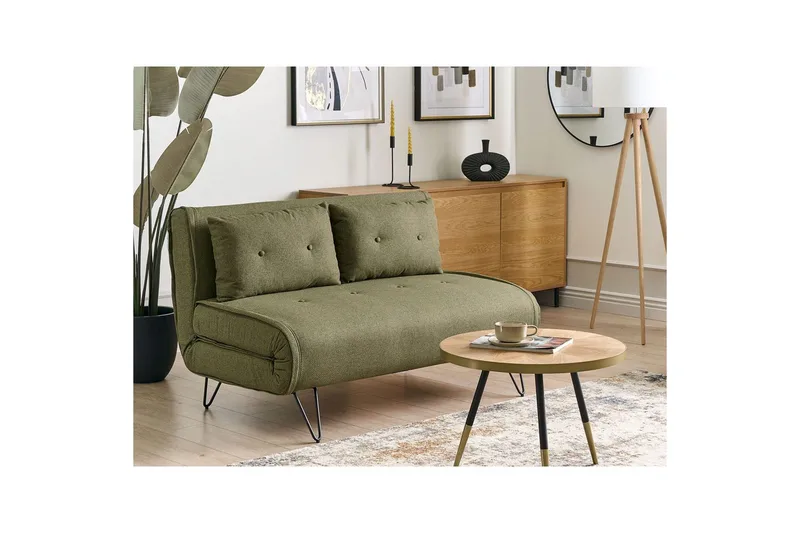 2-sitssoffa Vestfold Grön, Svart - Grön, Svart - Möbler - Soffa - Bäddsoffa