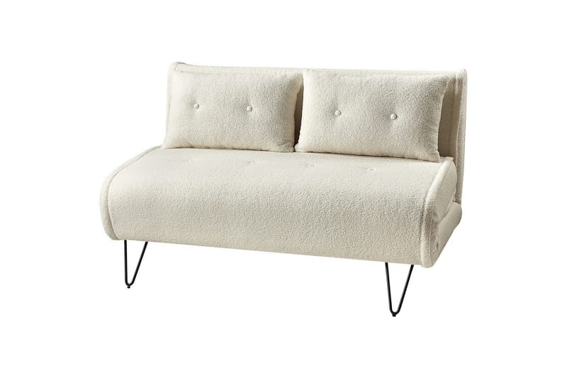 2-sitssoffa Vestfold Off-white, svart - Off-white, svart - Möbler - Soffa - Bäddsoffa