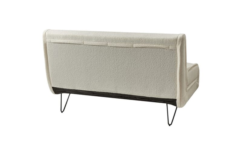 2-sitssoffa Vestfold Off-white, svart - Off-white, svart - Möbler - Soffa - Bäddsoffa