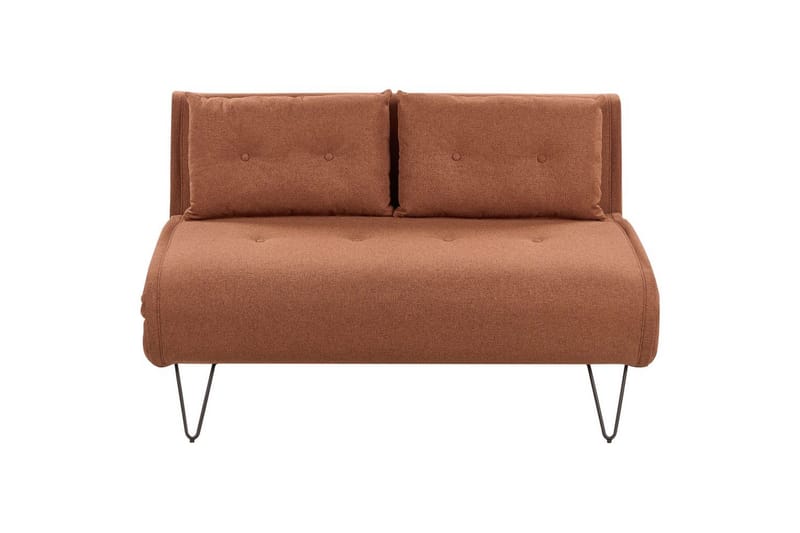 2-sitssoffa Vestfold Orange, Svart - Orange, Svart - Möbler - Soffa - Bäddsoffa