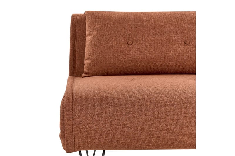 2-sitssoffa Vestfold Orange, Svart - Orange, Svart - Möbler - Soffa - Bäddsoffa