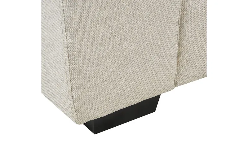 2-sitssoffa Vogar Beige, svart - Beige, svart - Möbler - Soffa - 2 sits soffa