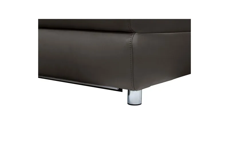 2-sitssoffa Pareli Brun, Läder/PU, Manuell vilstol - Brun, Läder/PU, Manuell vilstol - Möbler - Soffa - Skinnsoffor