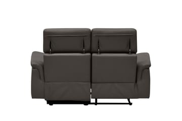 2-sitssoffa Pareli Brun, Läder/PU, Manuell vilstol - Brun, Läder/PU, Manuell vilstol - Möbler - Soffa - Skinnsoffor