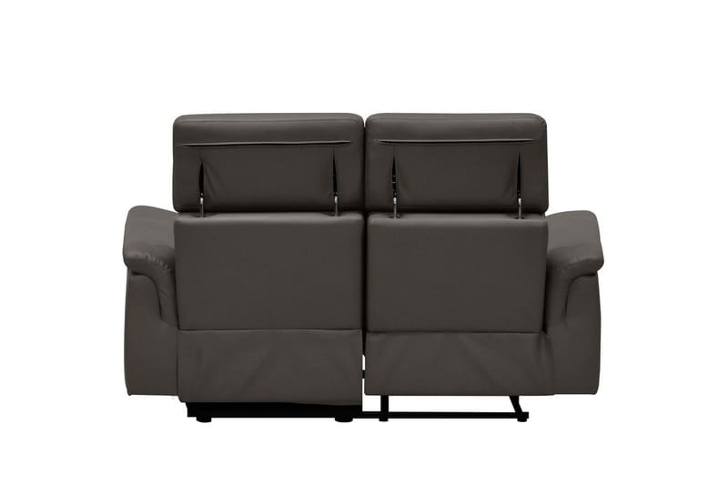 2-sitssoffa Pareli Brun, Läder/PU, Manuell vilstol - Brun, Läder/PU, Manuell vilstol - Möbler - Soffa - Skinnsoffor