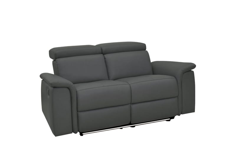 2-sitssoffa Pareli Grå, Läder/PU, Elektrisk vilstol - Grå, Läder/PU, Elektrisk vilstol - Möbler - Soffa - Biosoffa & reclinersoffa - 2 sits biosoffa & reclinersoffa