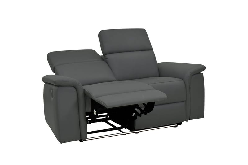 2-sitssoffa Pareli Grå, Läder/PU, Elektrisk vilstol - Grå, Läder/PU, Elektrisk vilstol - Möbler - Soffa - Biosoffa & reclinersoffa - 2 sits biosoffa & reclinersoffa