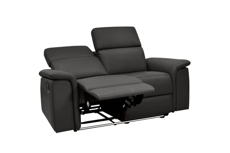 2-sitssoffa Pareli Brun, PU, Manuell vilstol - Brun, PU, Manuell vilstol - Möbler - Soffa - Skinnsoffor