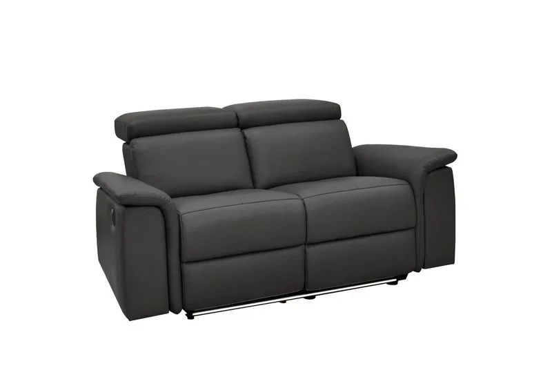 2-sitssoffa Pareli Brun, PU, Manuell vilstol, Brun, PU, Manuell vilstol