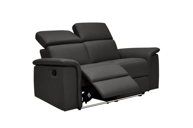 2-sitssoffa Pareli Brun, PU, Manuell vilstol - Brun, PU, Manuell vilstol - Möbler - Soffa - Skinnsoffor