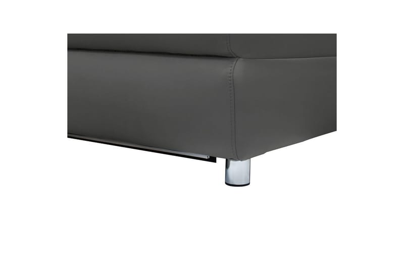 2-sitssoffa Pareli Grå, Läder/PU, Manuell vilstol - Grå, Läder/PU, Manuell vilstol - Möbler - Soffa - Skinnsoffor