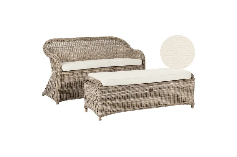 2.5-sitssoffa med fotpall Susua, undefined