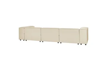 3-sits Hörnsoffa med fotpall Aprica Högervänd - Högervänd - Möbler - Soffa - Divansoffor & schäslongsoffa