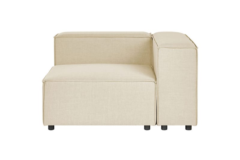 3-sits Hörnsoffa med fotpall Aprica Högervänd - Högervänd - Möbler - Soffa - Divansoffor & schäslongsoffa