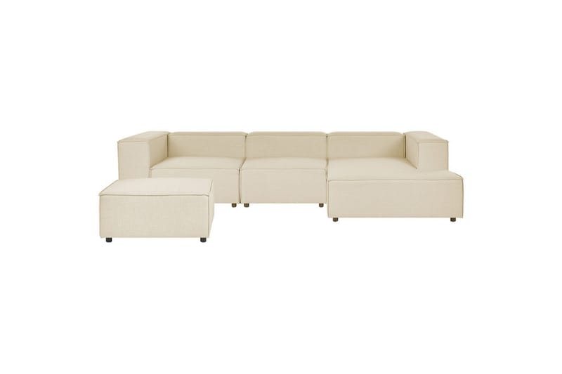3-sits Hörnsoffa med fotpall Aprica Vänstervänd - Vänstervänd - Möbler - Soffa - Divansoffor & schäslongsoffa