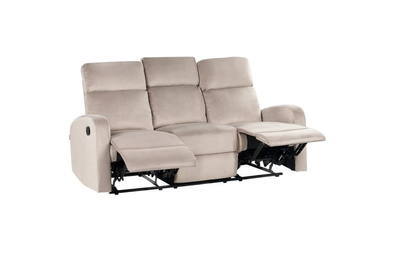 3-sits Reclinersoffa manuell Verdal Beige - Beige - Möbler - Soffa - Biosoffa & reclinersoffa