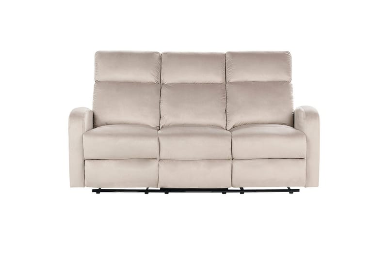 3-sits Reclinersoffa manuell Verdal Beige - Beige - Möbler - Soffa - Biosoffa & reclinersoffa