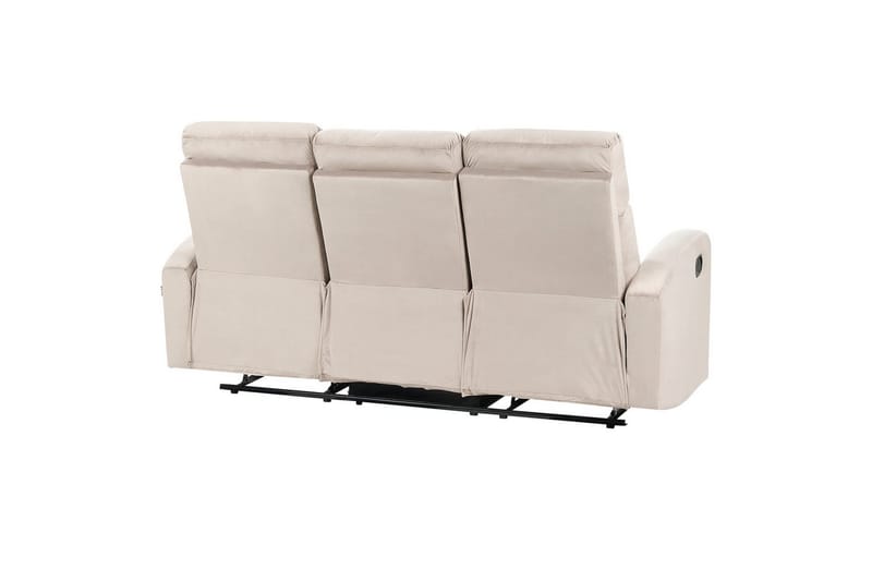 3-sits Reclinersoffa manuell Verdal Beige - Beige - Möbler - Soffa - Biosoffa & reclinersoffa