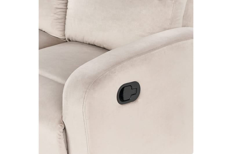 3-sits Reclinersoffa manuell Verdal Beige - Beige - Möbler - Soffa - Biosoffa & reclinersoffa