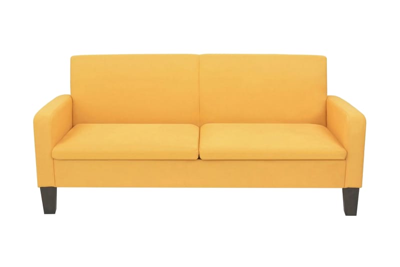 3-sitssoffa 180x65x76 cm gul - Gul - 3 sits soffa