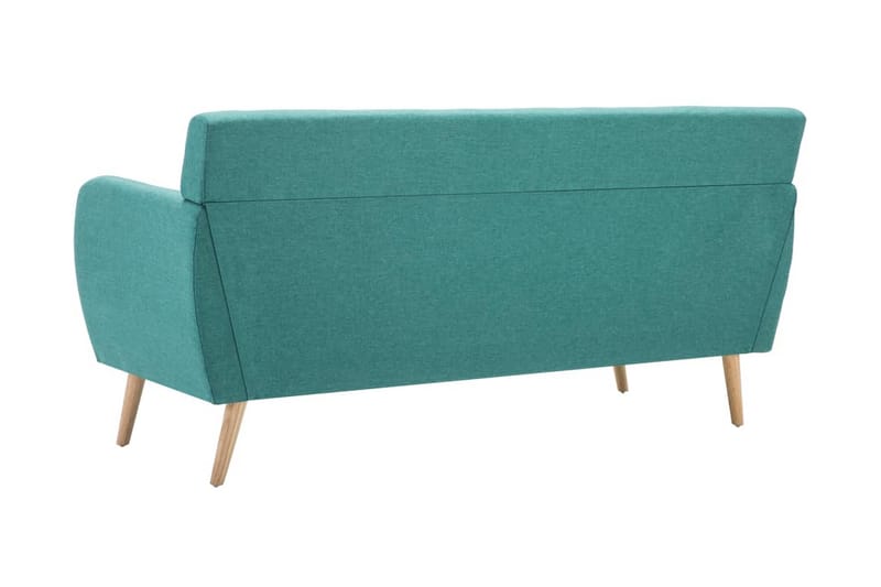 3-sitssoffa med tygklädsel 172x70x82 cm grön - Grön - 3 sits soffa