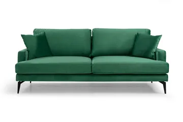 Andary 3-sits Soffa - Grön/Svart - Möbler - Soffa - 3 sits soffa