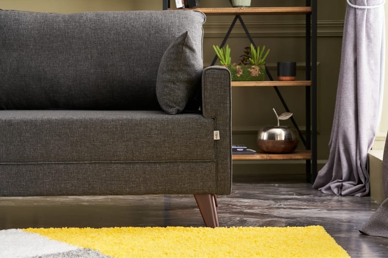Antigua 3-sits Soffa - Antracit/Natur - Möbler - Soffa - 3 sits soffa