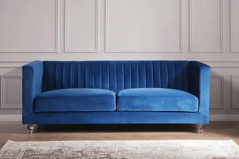 Arvika Soffa 2-4 Sits - Blå - Möbler - Soffa - 3 sits soffa