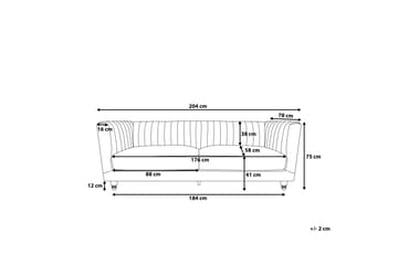Arvika Soffa 2-4 Sits - Grön - Möbler - Soffa - 3 sits soffa