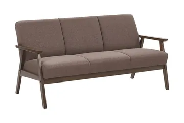 Asnes 3-sits Soffa - Brun - Möbler - Soffa - 3 sits soffa