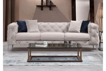Beachport Soffa 3-sits - Beige - Möbler - Soffa - 3 sits soffa