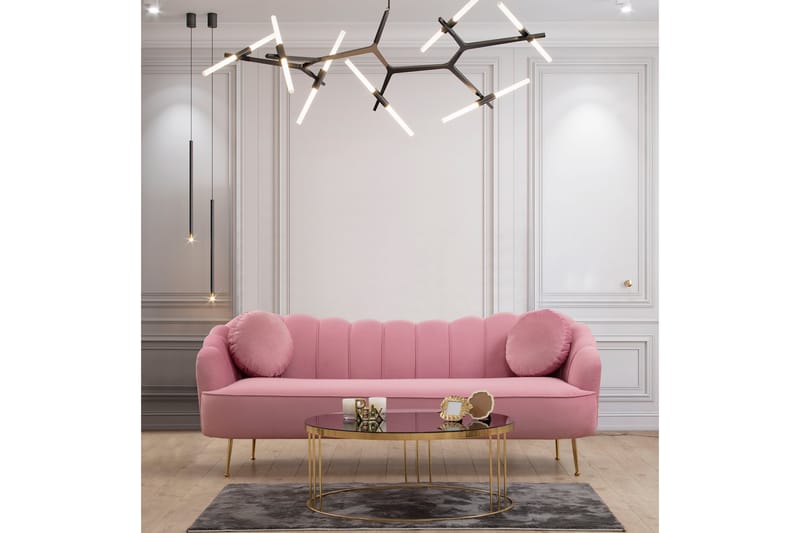 Caraquet Soffa 3-sits - Rosa - Möbler - Soffa - 3 sits soffa