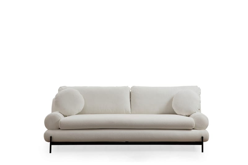 Cassius Soffa 3-sits - Vit - 3 sits soffa