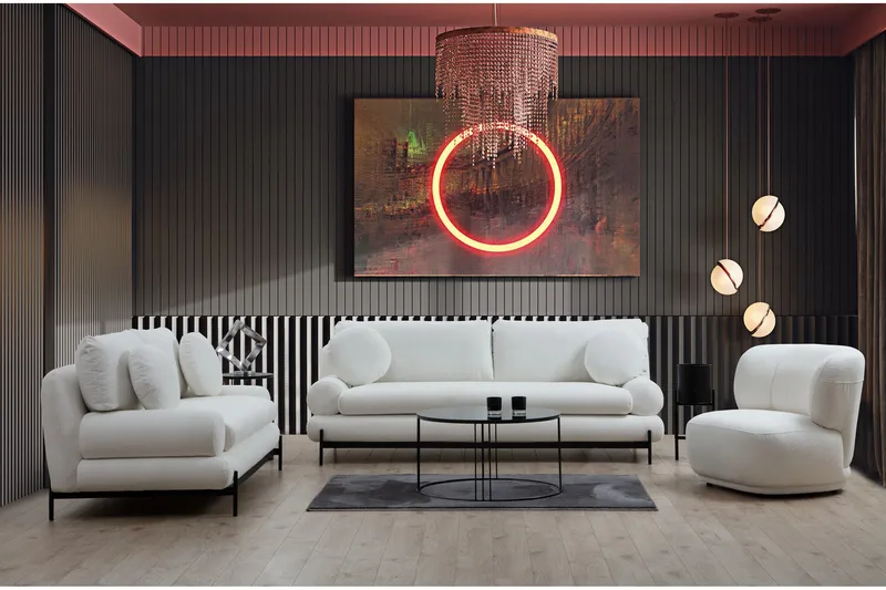 Cassius Soffa 3-sits - Vit - Möbler - Soffa - 3 sits soffa