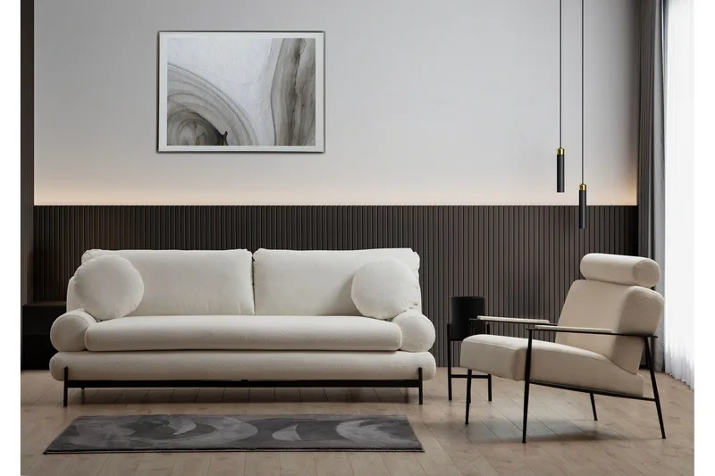 Cassius Soffa 3-sits - Vit - Möbler - Soffa - 3 sits soffa