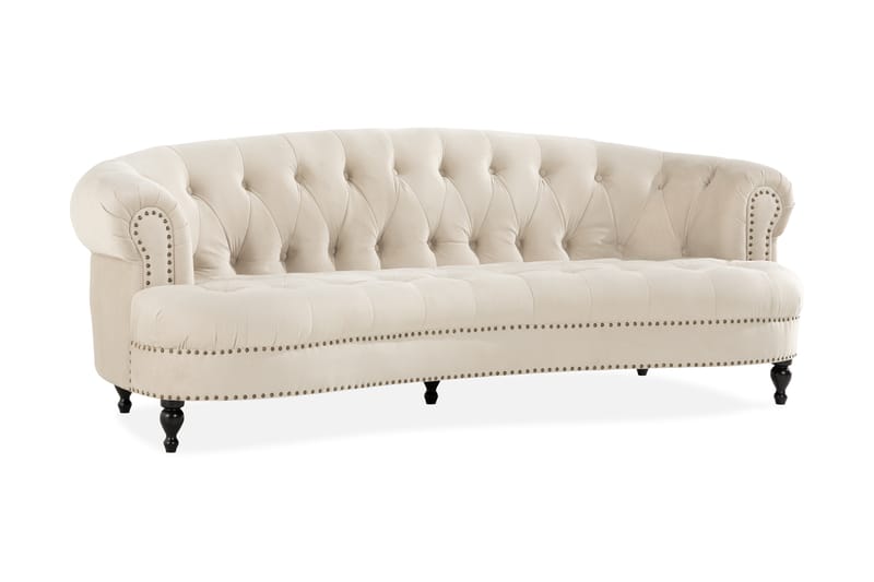 Castelano 3-sits Soffa - Beige - Chesterfield soffa - 3 sits soffa