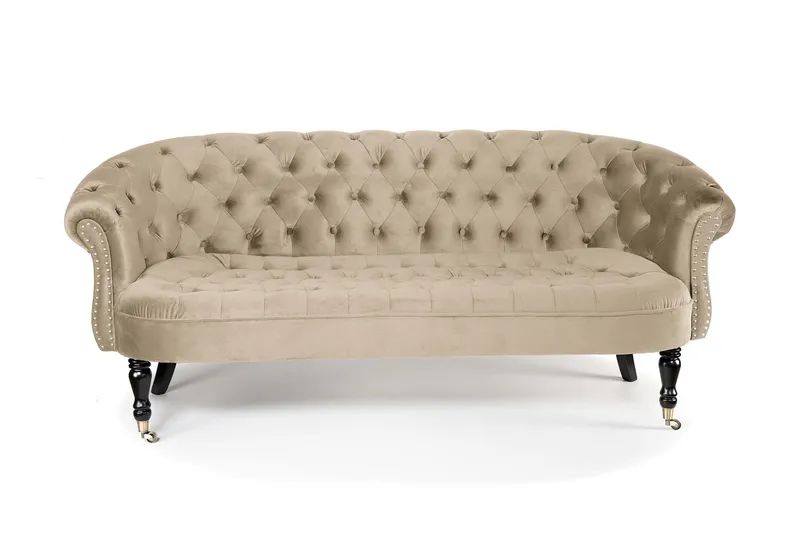 Chesterfield Ludovic Soffa 3-sits, Beige
