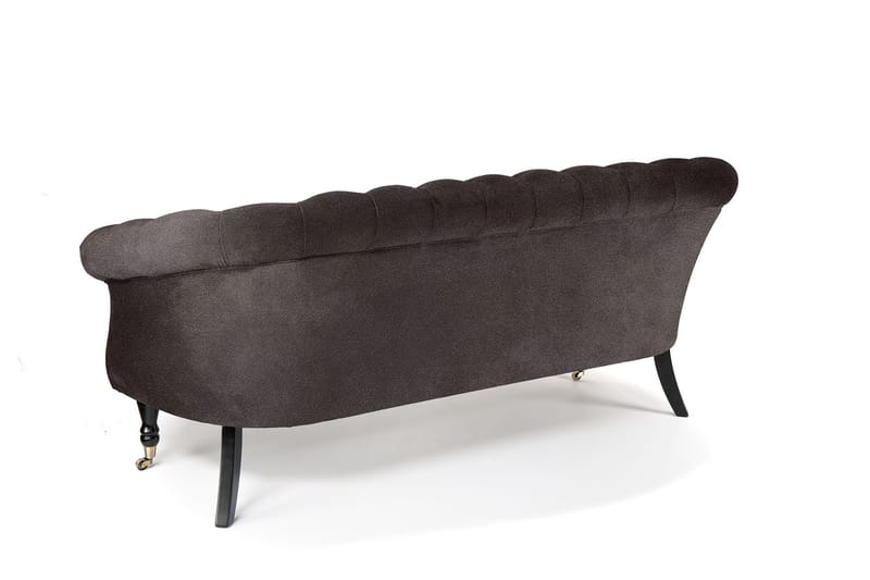 Chesterfield Ludovic Soffa 3-sits - Brun - Chesterfield soffa - 3 sits soffa - Sammetssoffa