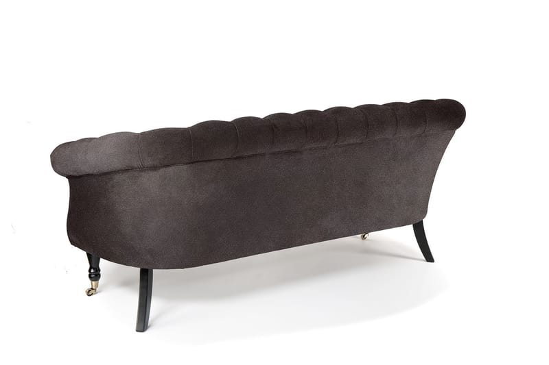 Chesterfield Ludovic Soffa 3-sits - Brun - Sammetssoffa - 3 sits soffa - Chesterfield soffa